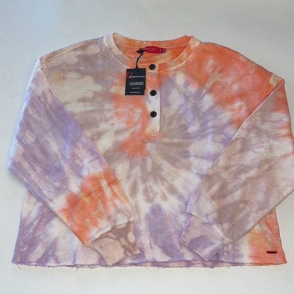 N.Philanthropy Harleen cropped tie-dye sweatshirt Size Medium NWT - Picture 16 of 17